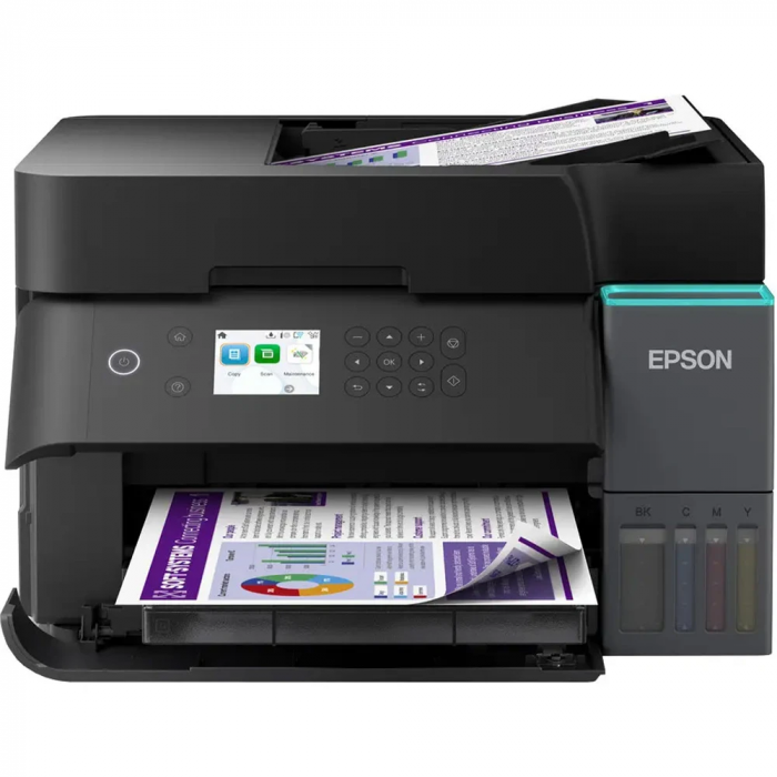 МФУ струйное цветное Epson L6370 C11CL43405, А4, до 35 стр/мин, Ethernet, Wi-Fi Direct, ADF, Duplex, СНПЧ