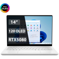 Ноутбук ROG Zephyrus GA403WW-QS099W/Plat Wht/R9 HX370/RTX5080/32G/D5X/1T PCIE/14 OLED WQXGA+ 16:10 400nt HDR/W11/BAG<br>329295