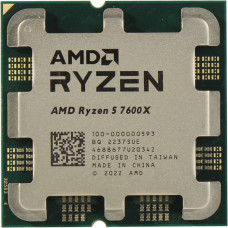 Процессор AMD Ryzen 5 7600X, AM5, 6C/12T, 4.7GHz base, 5.3GHz Turbo, L3 32Mb, 100-000000593, Tray<br>330309