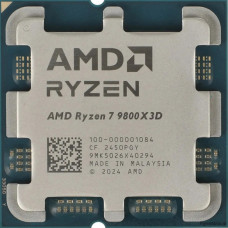 Процессор AMD Ryzen 7 9800X3D, AM5, 8C/16T, 4.5GHz base, 5.4GHz Turbo, L3 128Mb 3D V-Cache, 100-000001084, Tray<br>325237