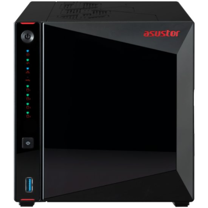 Сетевое хранилище ASUSTOR AS5404T, 4 Bay NAS, Quad-Core 2.0GHz CPU, Dual 2.5GbE Ports, 4GB DDR4, Four M.2 SSD Slots<br>327195