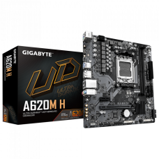 Сист.плата Gigabyte A620M H, A620, 2xDDR4, PCI-E4 x16, 1xPCI-E x1, 1xM.2, 4xSATA, HDMI, LAN1GbE, BOX<br>331502