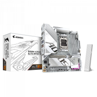 Сист.плата Gigabyte B850M A ELITE WF6E ICE, B850, 4xDDR5, PCI-E5 x16, 3xM.2, SATA6, HDMI, DPx2, Wi-Fi6E, LAN2.5GbE, BOX<br>331503