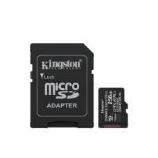 Карта памяти MicroSD 256GB Class 10 UHS-I Kingston SDCS3/256GB<br>Карта памяти Canvas Select Plus microSD от Kingston обеспечивает надежную производительность со скоростью до 150 МБ/с1 и совместима с камерами и Android-устройствами. С производительностью 