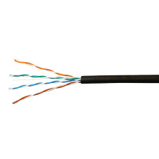 Кабель SkyNet Light UTP outdoor 4x2x0,46, медный, FLUKE TEST, кат.5e, однож., 305 м, box, черный<br>Токопроводящая жила: медная проволока диаметром 0.46 мм
Изоляция проводника: полиэтилен
Разрывная нить: капрон
Внешняя оболочка: светостабилизированный мор