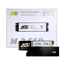 Твердотельный накопитель AGI AI828, 2Tb PCIe Gen4, Read 7400Mb/s, Write 6700Mb/s, Retail<br>330299