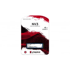 Твердотельный накопитель Kingston NV3, 4000Gb, M2 NVMe PCIe Gen4, Read/write 6000/5000Mb.s SNV3S/4000G<br>330173