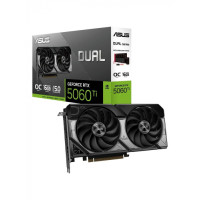 Видеокарта ASUS DUAL-RTX5060TI-O16G, 16Gb GDDR7, 128 Bit, 4608 CUDA, HDMI, DP, BOX<br>328930