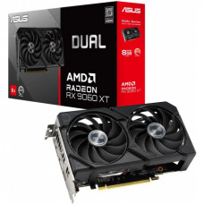 Видеокарта ASUS DUAL-RX9060XT-8G, 8Gb GDDR6, 128bit, HDMI, DP, BOX<br>330469