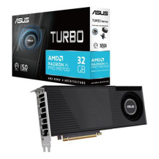 Видеокарта ASUS TURBO Radeon™ AI PRO R9700, 32Gb GDDR6 256bit, 3xHDMI, 1xDP, BOX