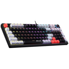 Клавиатура игровая механическая Defender Hawk GK-418 RU черный Тип товара - игровой Тип клавиатуры - Механическая Переключатели - OUTEMU+BROWN Тип подключения - проводной Интерфейс подключения - USB Количество клавиш - 97 шт. Количество дополнительных