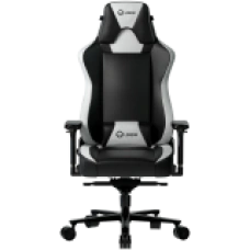 LORGAR Base 311, Gaming chair, PU eco-leather, 1.8 mm metal frame, multiblock mechanism, 4D armrests, 5 Star aluminium base, Class-4 gas lift, 75mm PU casters, Black + white<br>
