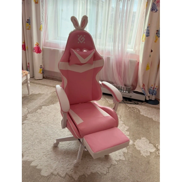 Игровое кресло Irifi, белый, розовый