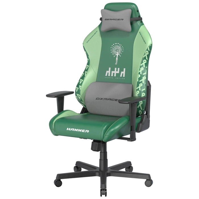 Игровое кресло DXRacer Hammer Steppe edition GC/LHE23LTALTD/QZQ.E, зеленый