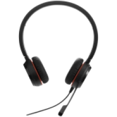 JABRA EVOLVE 30 II MS Stereo USB Headband, Noise cancelling, USB and 3.5 connectivity, with mute-button and volume control on the cord, with leather ear cushion, Microsoft optimized<br>