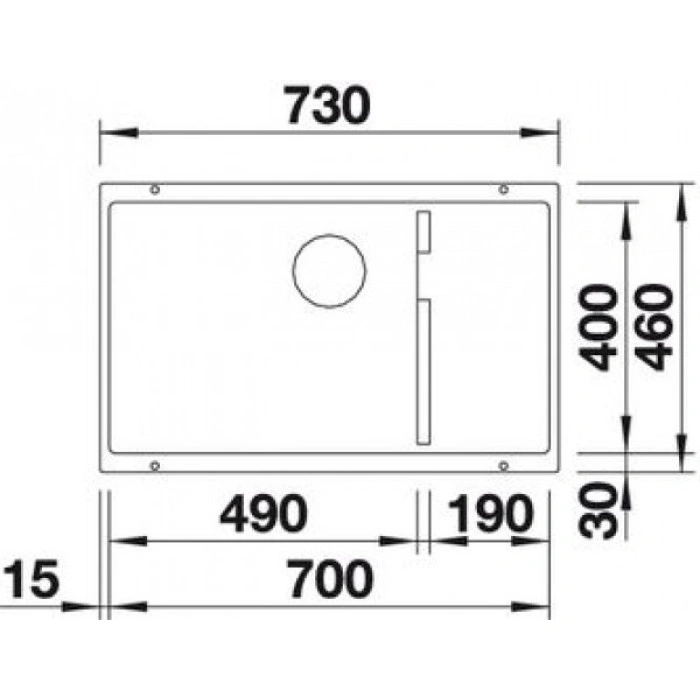 Blanco Subline 700-U Level 523539 Темная Скала Gray