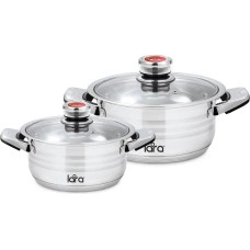 LARA набор кастрюль Adagio LR02-106 сталь 2 в 1