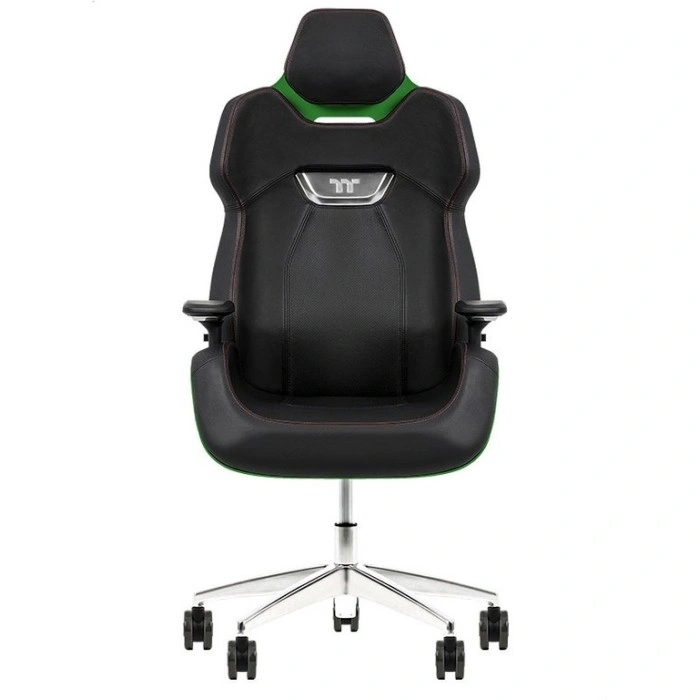 Игровое кресло Thermaltake GGC-ARG-BGLFDL-01, черный, зеленый