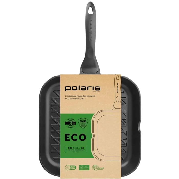 Сковорода гриль Polaris ECO collection 28G 28 см, алюминий