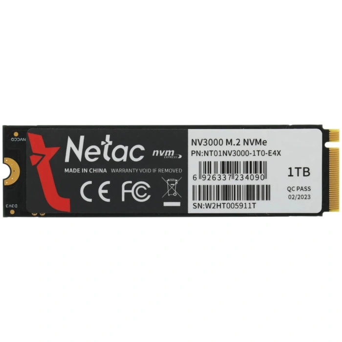 SSD Netac NT01NV3000-1T0-E4X 1024 Гб