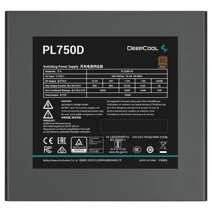 Deepcool PL750D R-PL750D-FC0B-EU	 750 Вт