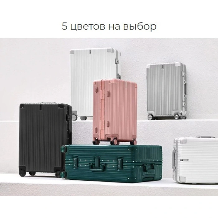 Чемодан NinetyGo NinetyGo All-round Guard Luggage 28" 96л, Space Silver, серый поликарбонат, алюминий 96 л черный