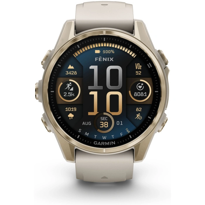 Garmin Fenix 8 43 мм золотистый-бежевый