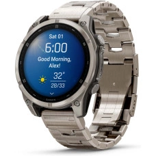 Garmin Fenix 8 47 мм серебристый-серый