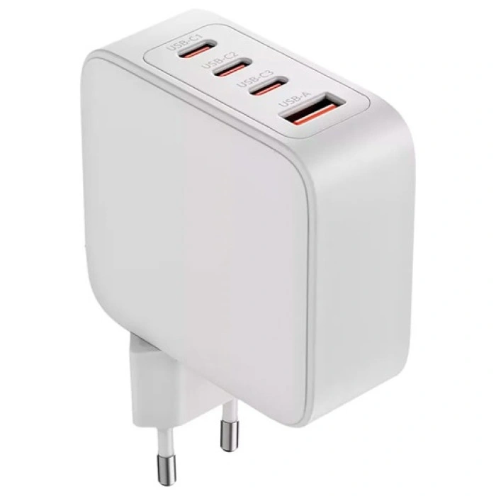 OLMIO USB+Type-Cx3 PowerDelivery QC GaN 100W USB Type-C, USB белый