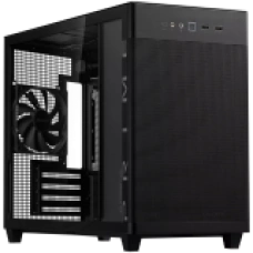 ASUS Prime AP201 Tempered Glass MicroATX Case Black - stylish 33-liter MicroATX case with tool-free side panels, with support for 360 mm coolers, graphics cards up to 338 mm long, and standard ATX PSUs<br>