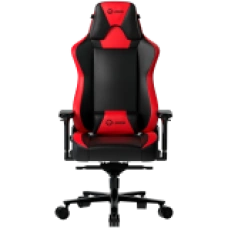 LORGAR Base 311, Gaming chair, PU eco-leather, 1.8 mm metal frame, multiblock mechanism, 4D armrests, 5 Star aluminium base, Class-4 gas lift, 75mm PU casters, Black + red<br>